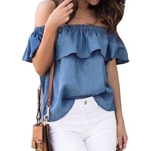 Women’s off the shoulder top💙